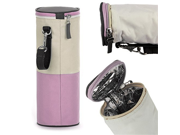 Travel Portable Baby Kid Feeding Milk Bottle Warmer Storage Holder Carrier Bag Pink