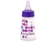 GumDrop BPA Free 4 Oz Slim Neck Bottle 1 pack Girl Colors by GumDrop