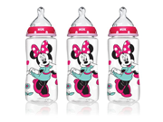 NUK 62048 Disney Baby Bottle with Perfect Fit Nipple Minnie Mouse 10 Ounces 3 Pack