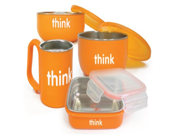 Thinkbaby Complete BPA Free Feeding Set Orange 6 Months