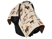 Wild West Cowboy Western Baby Infant Car Seat Carrier Stroller Cover