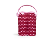 Built Bottle Buddy Two Bottle Tote In Baby Pink Mini Dots