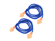 uxcell Silicone Disposable Noise Swimming Ear Plug Earplugs 60cm Long 2pcs Blue Orange