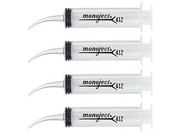 Syringe Only 12mL Curved Tip Pack of 4 by Monoject