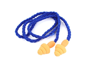Nylon Silicone Reduce Noise Ear Plug Earplugs 25 Inch Long Orange Blue