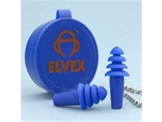 Elvex Quattro EP 402 Reusable Ear Plug with Container 25 Nrr 1 Pair
