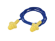 uxcell Nylon String Reducer Noise Silicone Quiet Reusable Ear Plug Earplugs Orange Blue