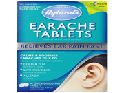 Hylands Earache Relief Tablets Natural Relief for Cold Flu Earaches Swimmers Ear and Allergies 40 Count