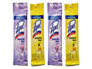 Lysol Disinfecting Wipes On the Go Travel Size Lemon and Lavender Scents 4 pk