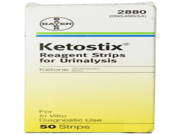 Ketostix Reagent Strips for Urinalysis Ketone Test 50