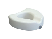 Lumex Locking Raised Toilet Seat White