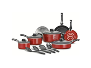 Tramontina 80112 618 15 Piece Select Non Stick Cookware Set Cayenne Red
