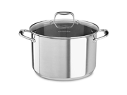 KitchenAid KCS60LCLS Stainless Steel 6.0 Quart Low Casserole with Lid Cookware Polished Stainless Steel