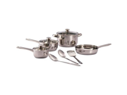 Cookware Set 10 piece Durable Mirror polished Stainless Steel Dishwasher Safe