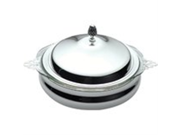 Towle Silversmiths 2 Quart Silver Plated Casserole with Lid and Glass Liner