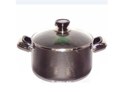 2 Handle Non Stick Casserole Pot With Tempered Glass Lid 30cm