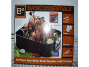 Basic Essentials 10 Piece Non Stick Steel Roaster Set