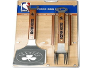 Sportula® 3 Piece Stainless Steel BBQ Set Boston Celtics