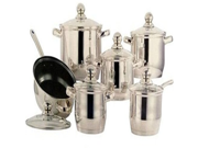 CONCORD 12 PC 5 Layered Bottom 18 10 Stainless Steel Cookware Set Pot Pan Saute