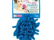 Blue Fuzzy Fingers Mini Microfiber Mitt