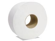 Decor Jumbo Roll Jr. Tissue 1 Ply White 3 1 2 x 1500 12 Rolls Carton CSD4040