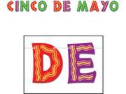 Fiesta Glittered Cinco De Mayo Streamer 8.5 x 10 Case Pack 12