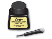 Pilot Super Color Permanent Marker Refill Ink 1 Ounce Bottle with Dropper Black Ink 43500
