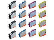 16 Pack 564xl 4B 4C 4M 4Y Combo ink cartridges for HP combo Compatible with PhotoSmart C6380 C6383 C6388 D5430 D5445 5525 6510 6512 6515 6520 6525 B8550 B8850