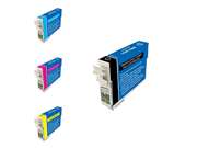 5 Packs G G 2xBlack C M Y Ink Remanu. Epson T125120 Remanu. in US from US empty