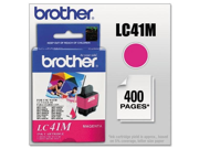 BROTHER INTERNATIONAL CORP LC41M Ink 400 Page Yield Magenta LC41M