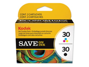 Kodak 2880674 Color Combo 30 Ink Black; Tri Color 2 PK
