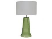 Benzara 62214 Glass Table Lamp Green