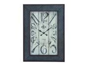 Designed Metal Wood Wall Clock With Mesh Pattern