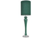 Benzara 45227 Glass Lamp Green