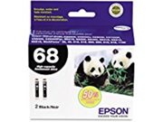 Top Quality By Epson High Capacity Dual Pack Ink Cartridges Inkjet Black 2 Pack