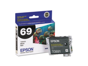 Epson T069120 Durabrite Ink Black Quick Drying Formula Water Fading Smudging Resistance