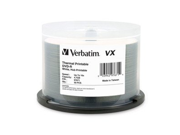 Verbatim DVD R 97671 4.7GB 16X VX White Thermal Printable 50PK Spindle TAA [Non Retail Packaged]