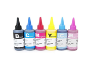CISinks® [ Refill Pigment Ink Bottle SET 600ml] for Epson Stylus Photo 1390 1400 1410 Artisan 1430 CISS