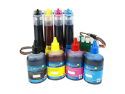 CISinks Continuous Ink Supply System R2 with Ink Bottle Set for Epson T220 Workforce WF 2650 WF 2660 T220XL