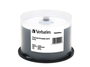 Verbatim CD R 94949 700MB 52X White Thermal Printable 50PK Spindle TAA [Non Retail Packaged]