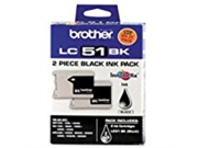 BROTHER black ink cartridge 2 pk