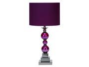 BENZARA 40101 METAL GLASS TABLE LAMP WITH PORTABILITY
