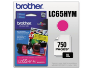 Brother LC65HYM LC 65HYM High Yield Ink 750 Page Yield Magenta