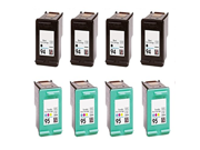 4 Pack 94 Black 4 Pack 95 Color ink cartridges for HP combo Compatible with PhotoSmart 7850 8150 v xi 8750 Pro B8330 OfficeJet 150 7310 xi 7408 DeskJet 460 w