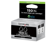 Lexmark High Yield 150XL Black Twin Pack 14N1813