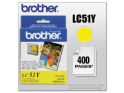 Brother LC51Y Innobella Ink 400 Page Yield Yellow