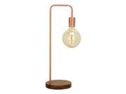 Chic Metal Copper Table Lamp with Bulb