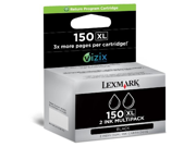 LEX14N1813 Lexmark 150XL Twin Pack High Capacity Return Program Ink Cartridge