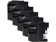 HouseofToners Compatible Ink Cartridge Replacements for Brother LC203 2 Black 1 Cyan 1 Magenta 1 Yellow 5 Pack