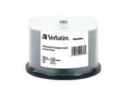 Verbatim CD R 94938 700MB 52X Crystal Thermal Printable 50PK Spindle TAA [Non Retail Packaged]